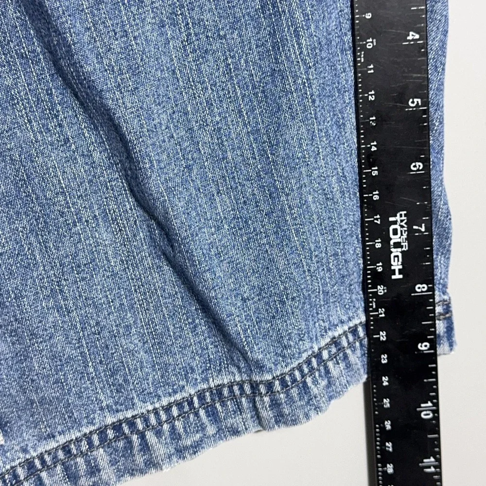 Wrangler Relaxed Fit Y2K Cargo Shorts Mens Size 34 Denim Blue Gorpcore